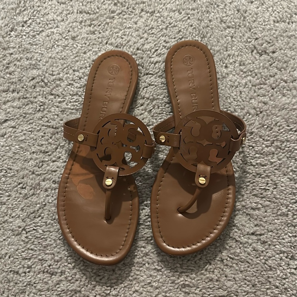 Tory Burch Miller Sandals - Vintage Vachetta